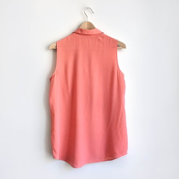 Equipment Sleeveless Slim Signature Blouse - Picture 4 of 7